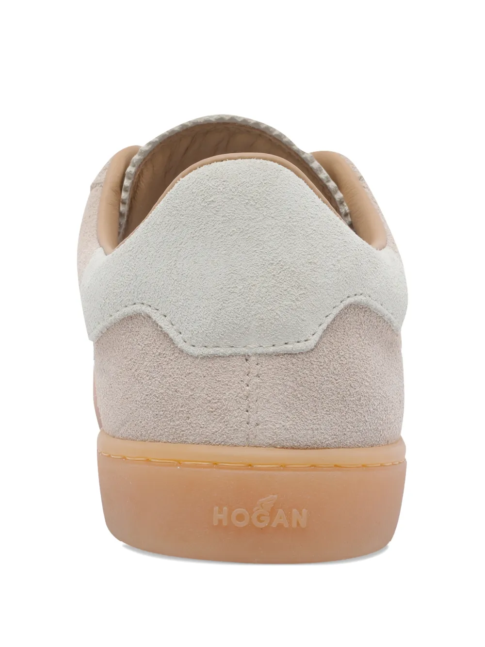 Hogan Suède sneakers met logopatch Beige