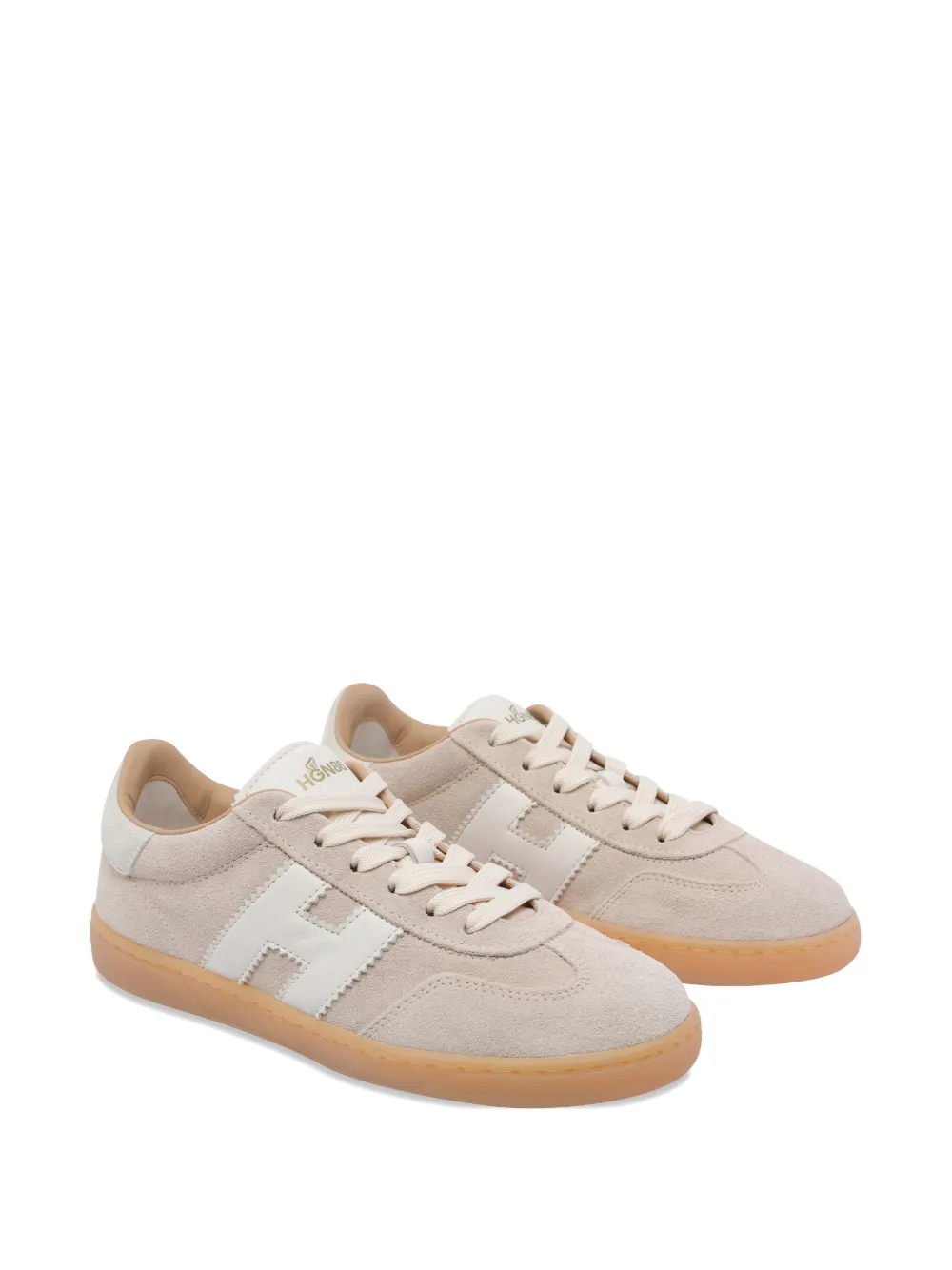 Hogan patch logo suede trainers - Beige