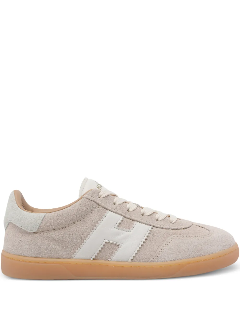 Hogan patch logo suede trainers - Toni neutri