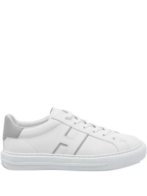 Hogan lateral logo round toe trainers