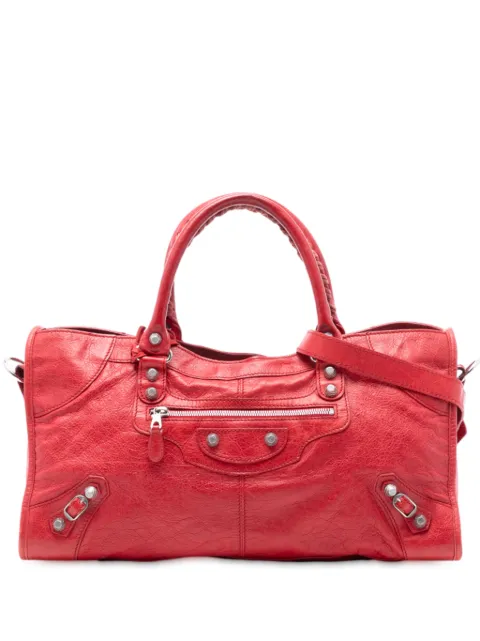 Balenciaga Pre-Owned 2005-2025 Lambskin Motocross Giant 12 Part Time satchel