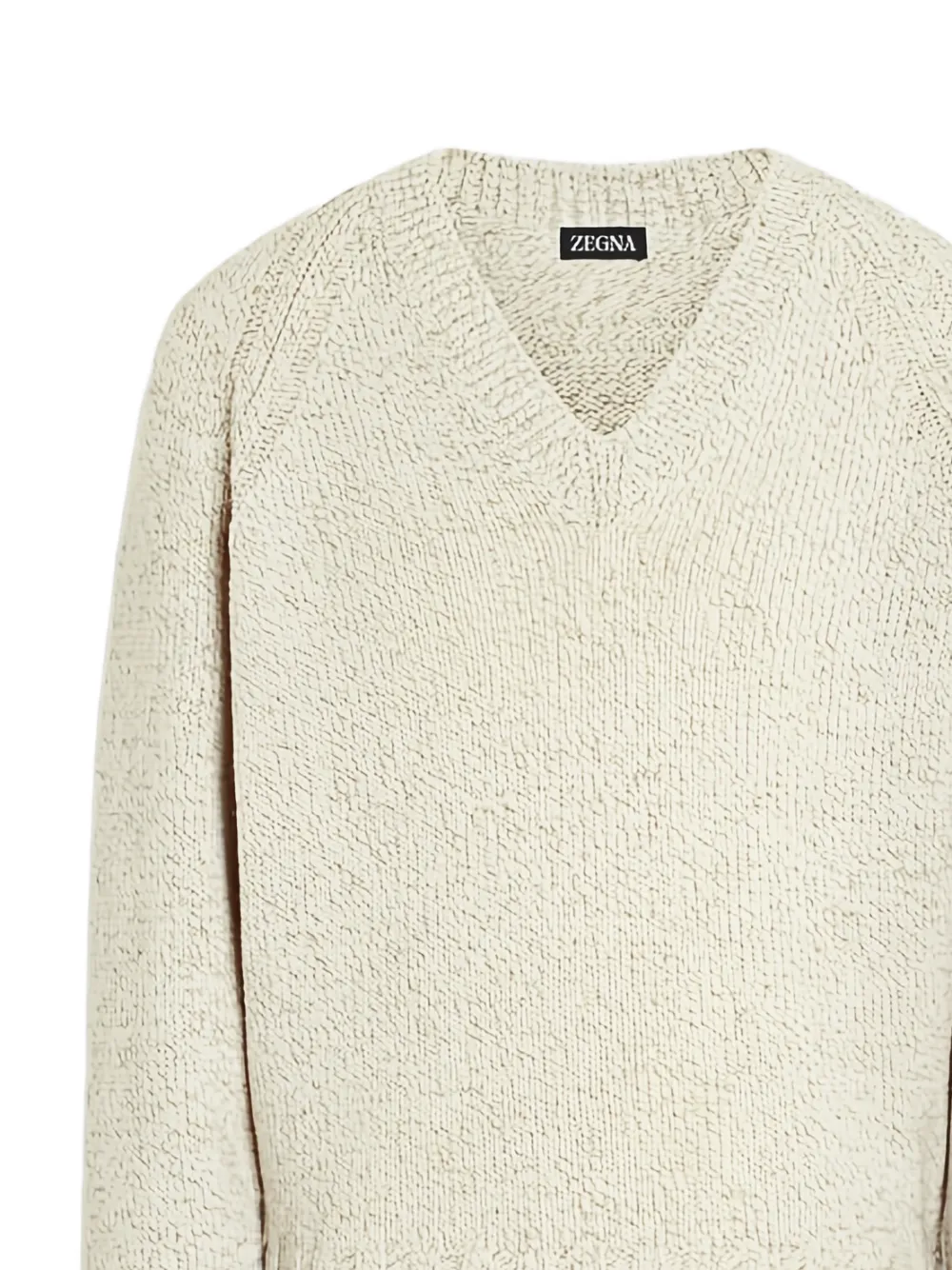 Zegna V-neck knitwear - Beige