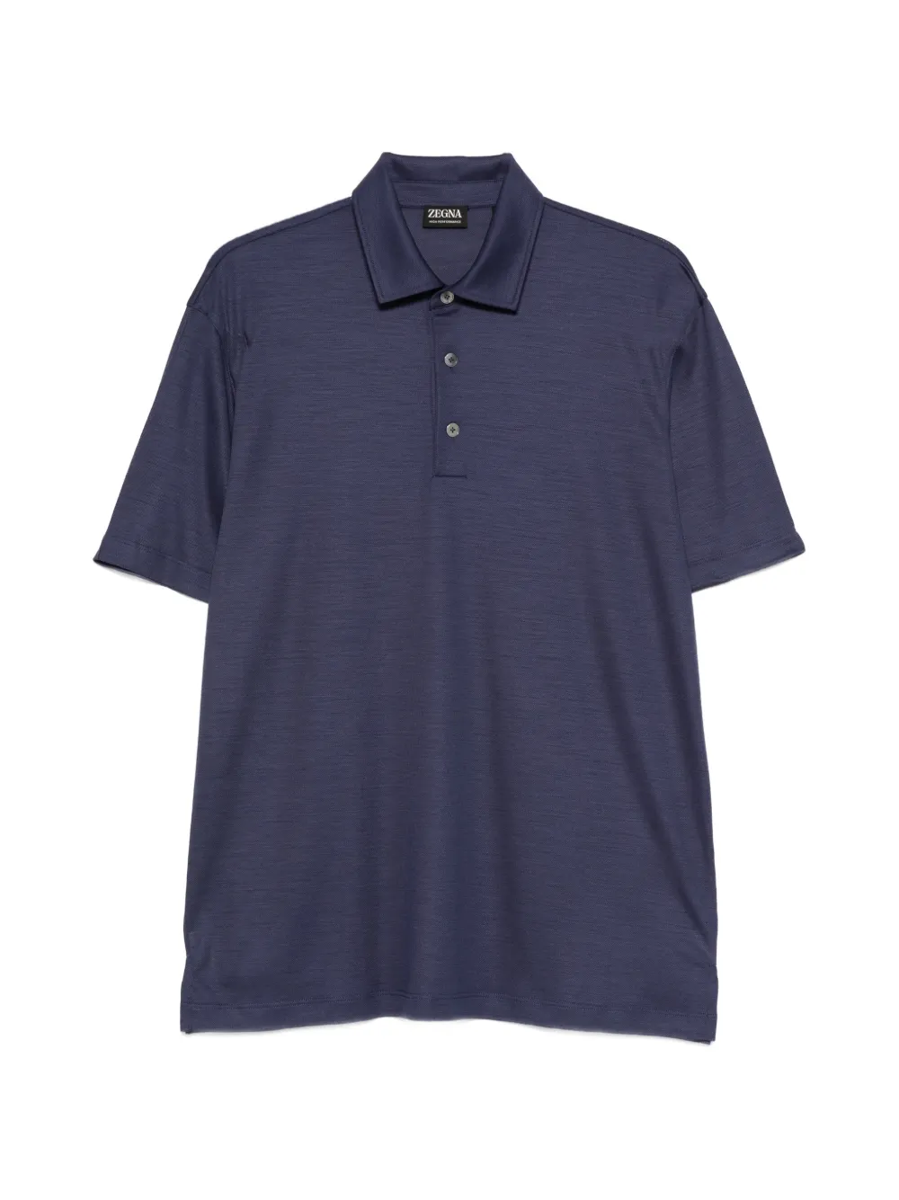 Zegna button polo shirt - Blu