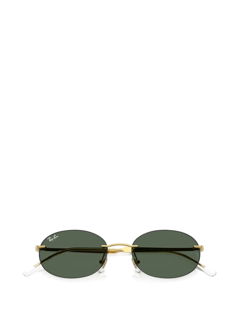 Ray-Ban Zonnebril met rond montuur Goud