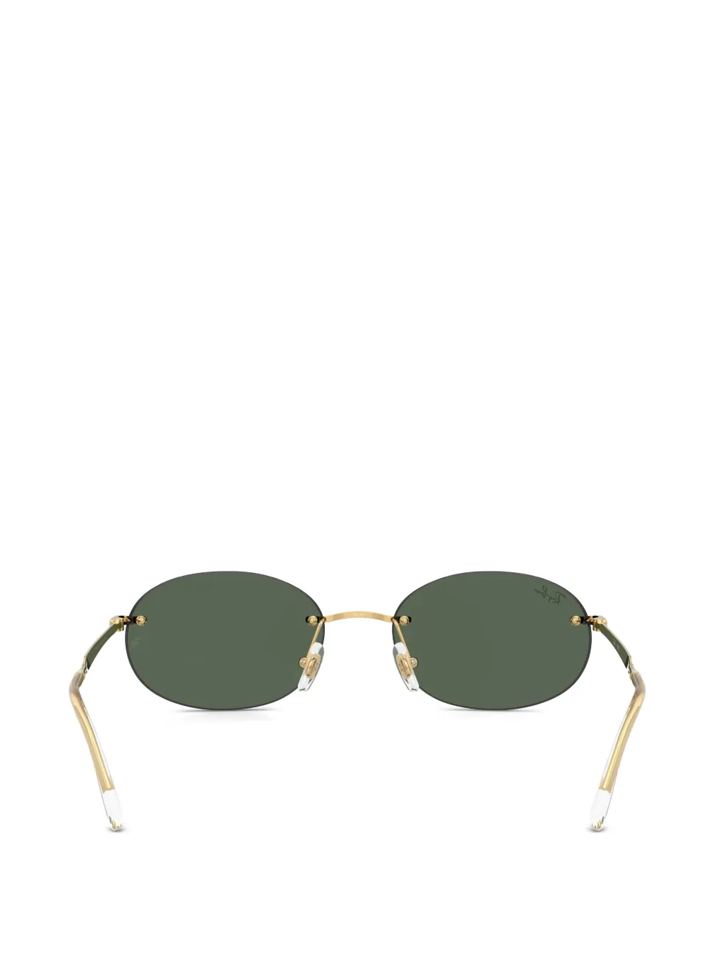 Ray-Ban Zonnebril met rond montuur Goud
