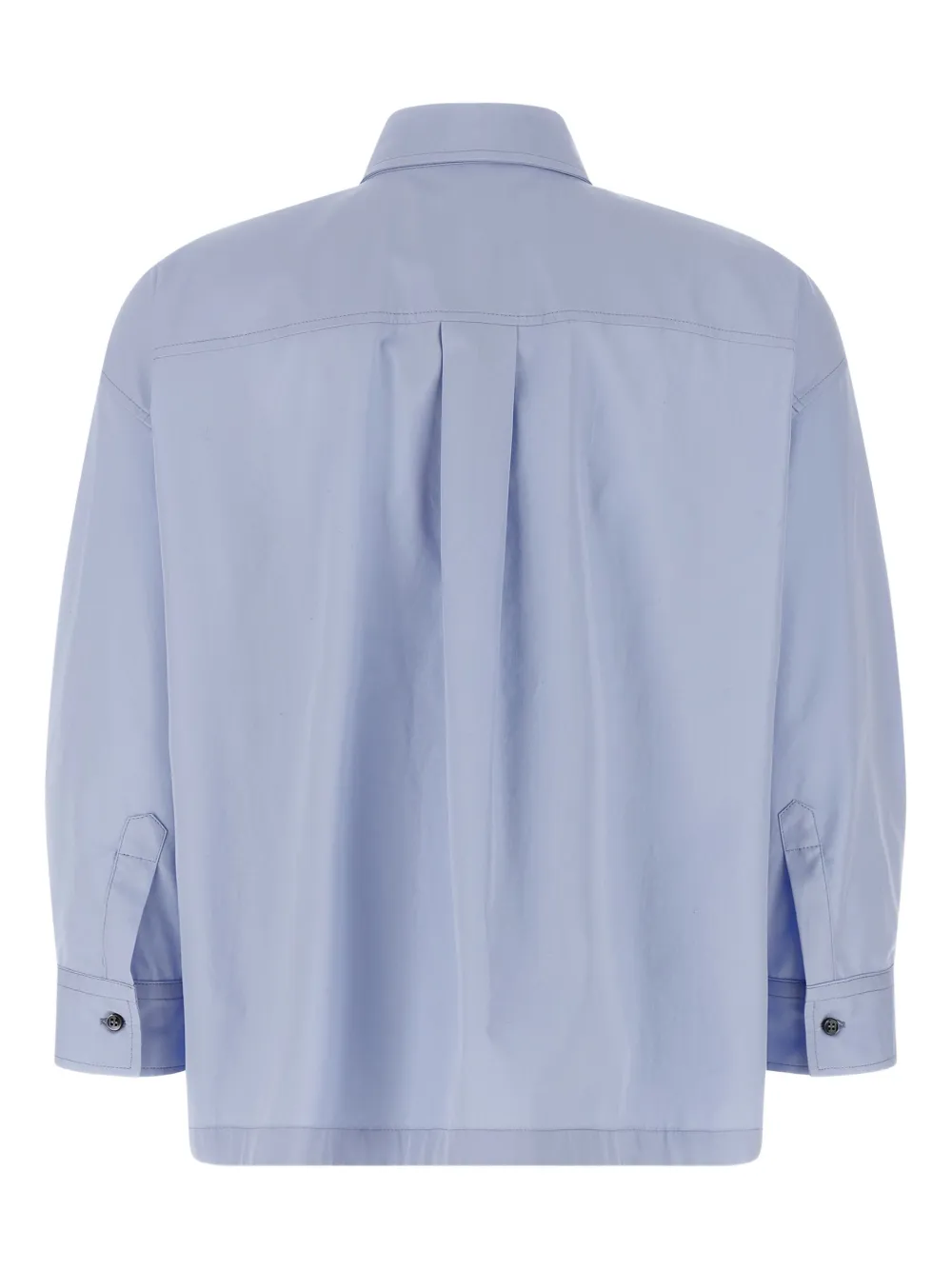 Brunello Cucinelli jewel-detail pocket shirt - Blauw