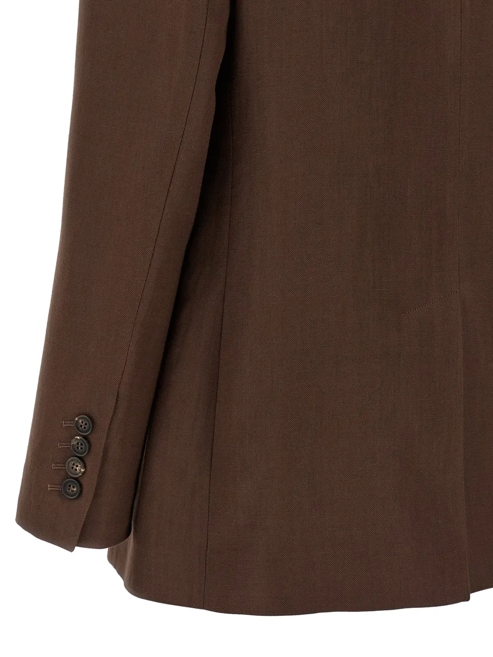 Brunello Cucinelli Blazer met dubbele rij knopen Bruin