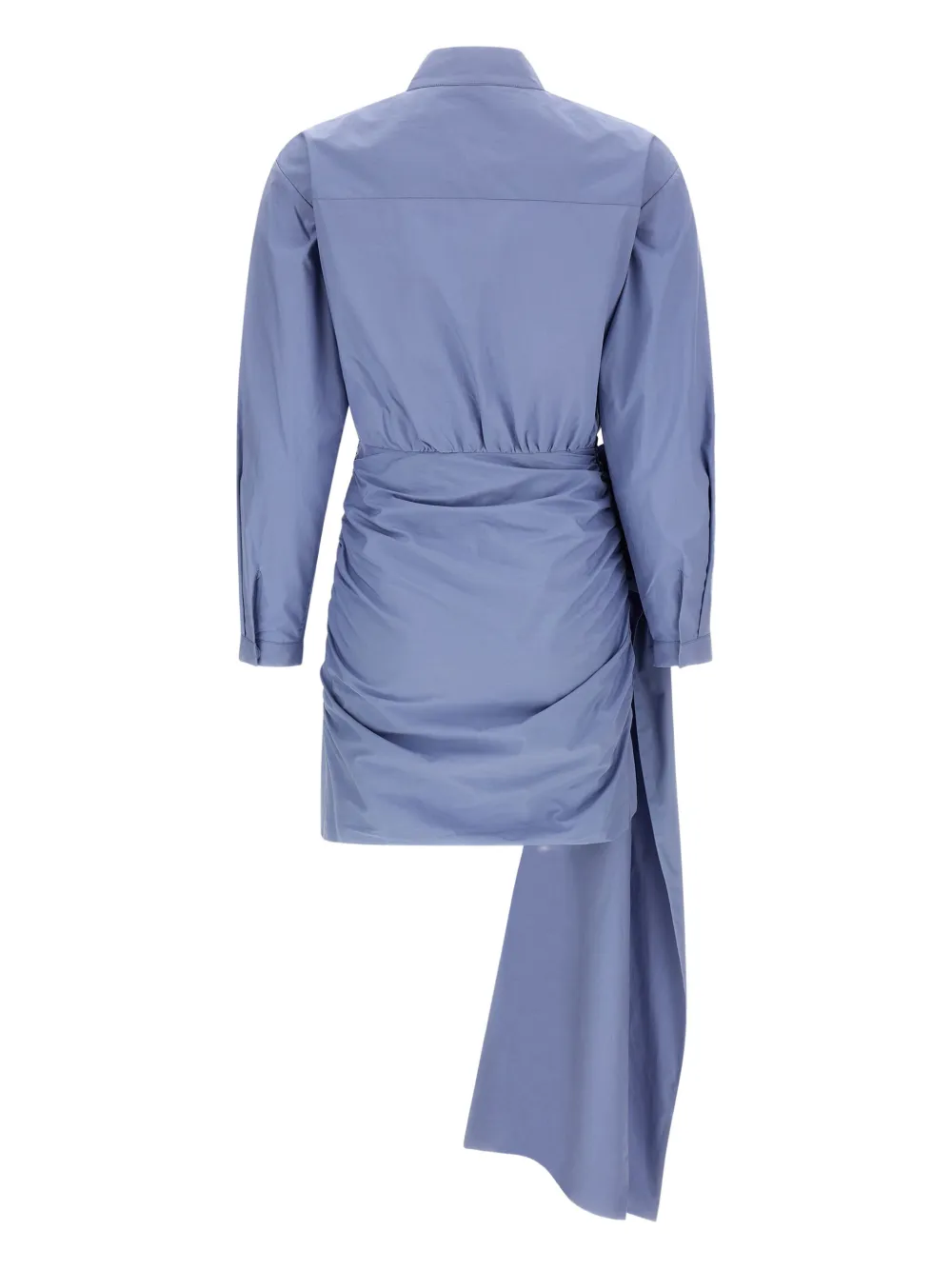 Self-Portrait tie side bow mini dress - Blauw