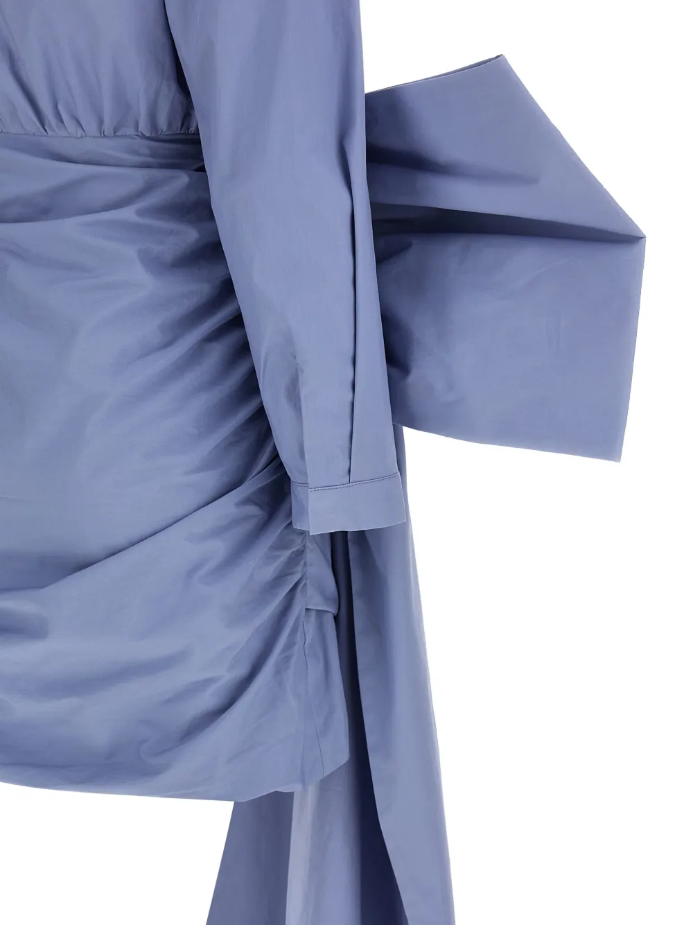 Self-Portrait Mini-jurk met strik Blauw