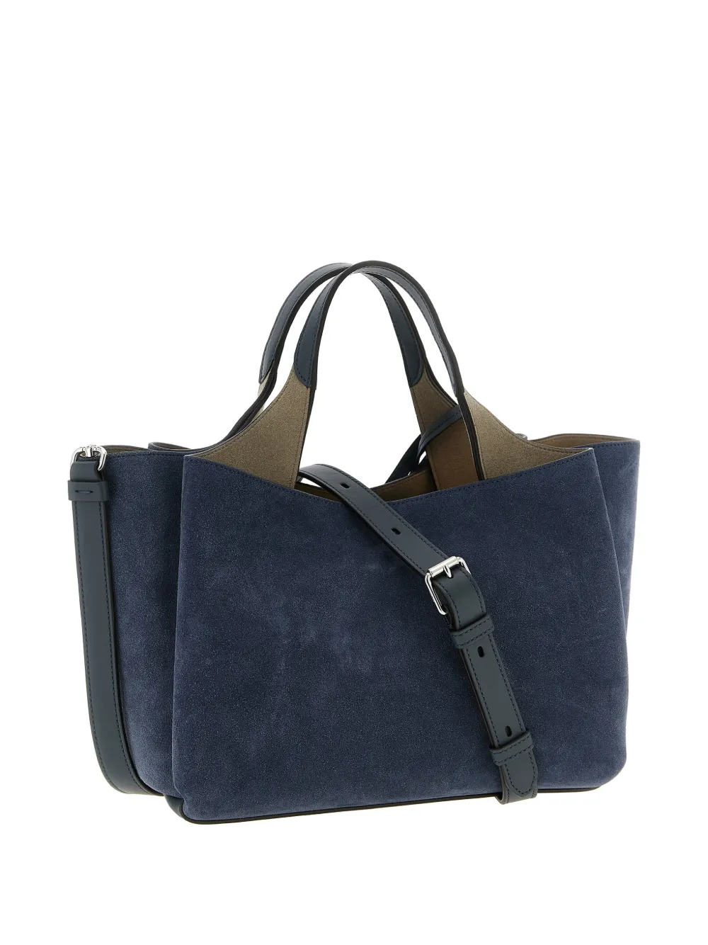 Tod's mini Apa suede tote bag - Blauw