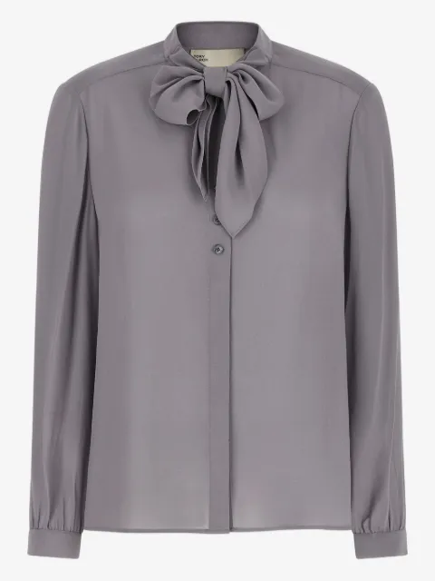 Tory Burch блузка Georgette с воротником-стойкой