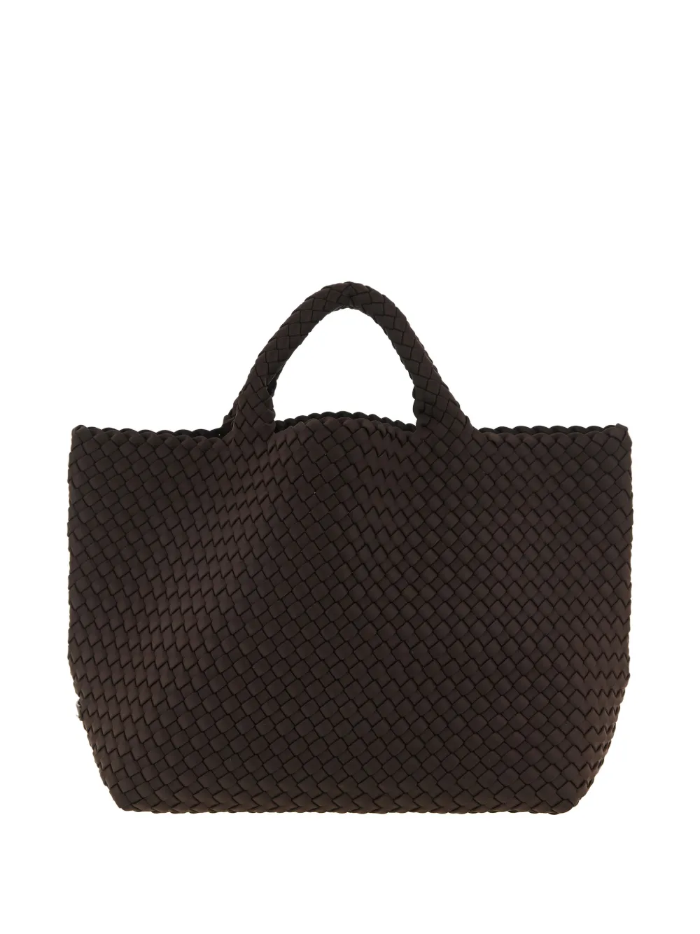 NAGHEDI medium St. Barths hand-woven logo tote bag - Bruin