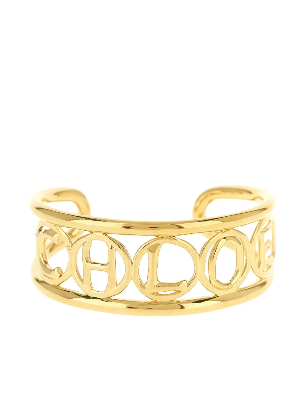 Chloé Script gold-tone bangle | Gold | Image 1
