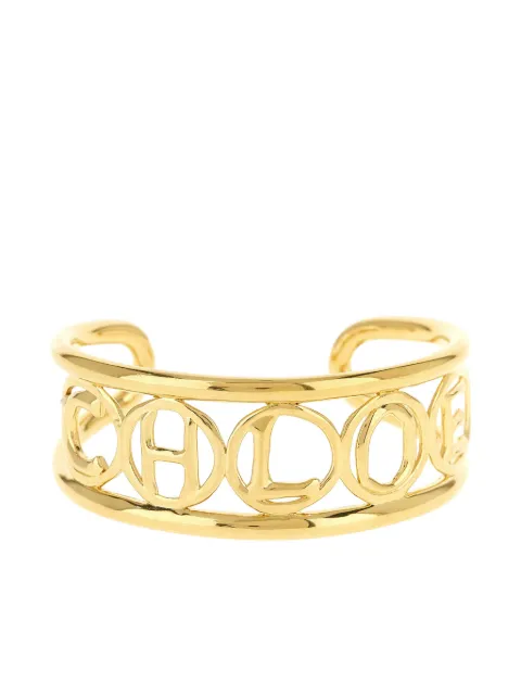 Chloé Script gold-tone bangle