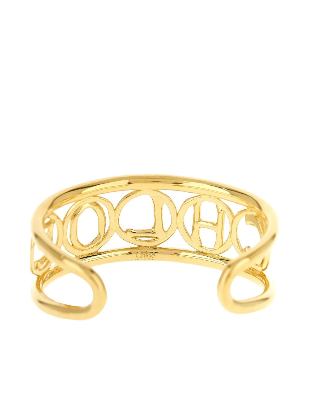 Chloé Script gold-tone bangle - Goud