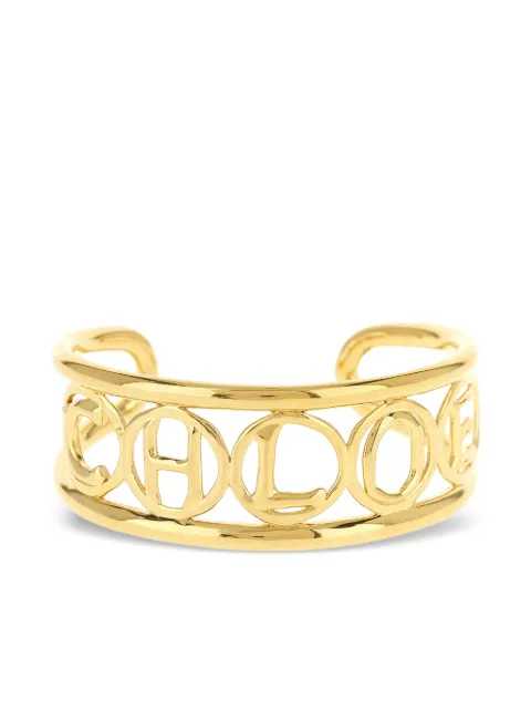 Chloé Script gold-tone bangle