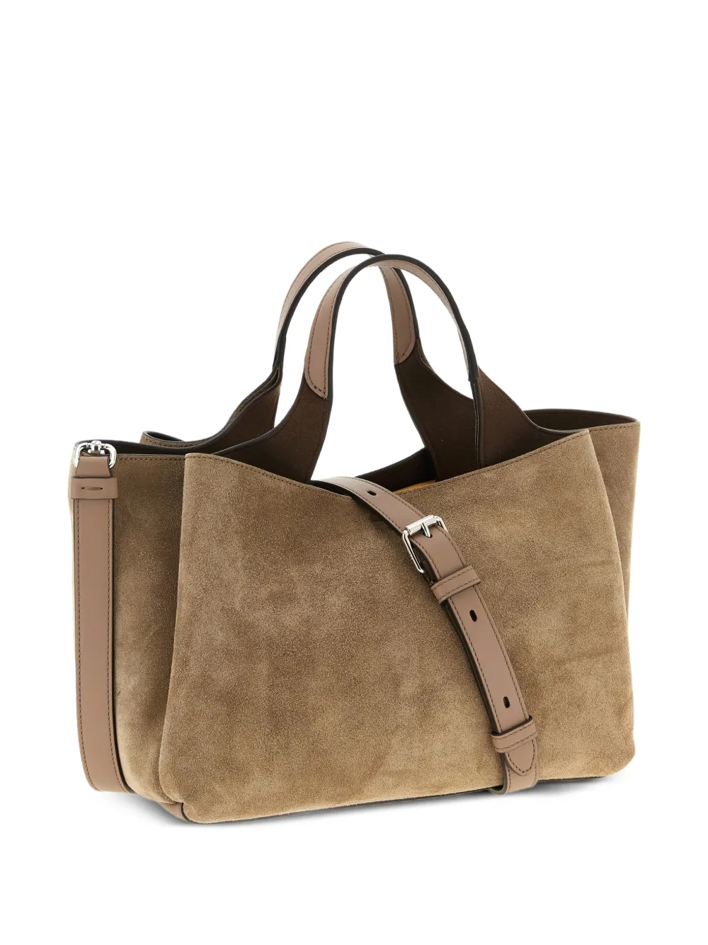 Tod's mini Apa suede tote bag - Bruin