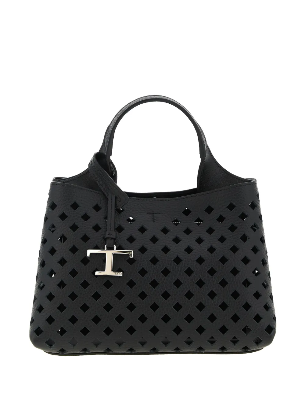 Tod's micro Apa perforated-leather tote bag - Nero