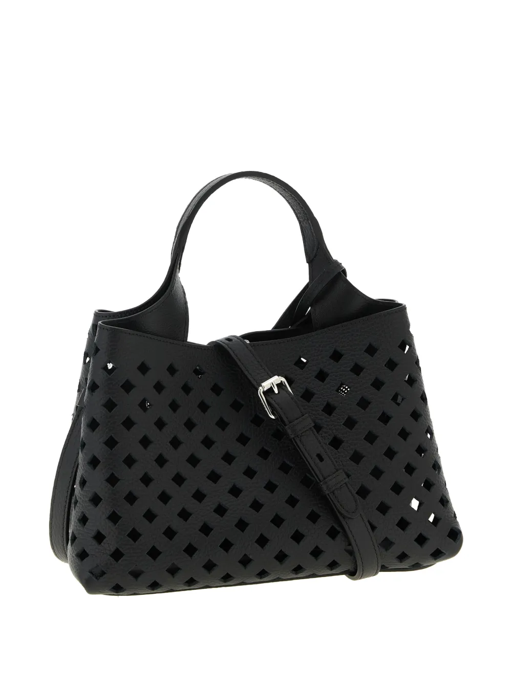 Tod's micro Apa perforated-leather tote bag - Zwart