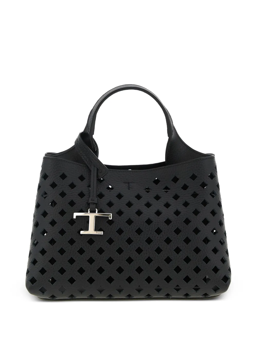 Tod's micro Apa perforated-leather tote bag - Nero