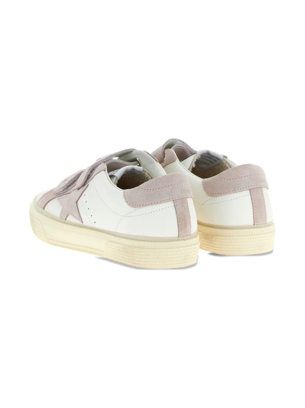 Golden Goose Kids May School star suede sneakers Wit