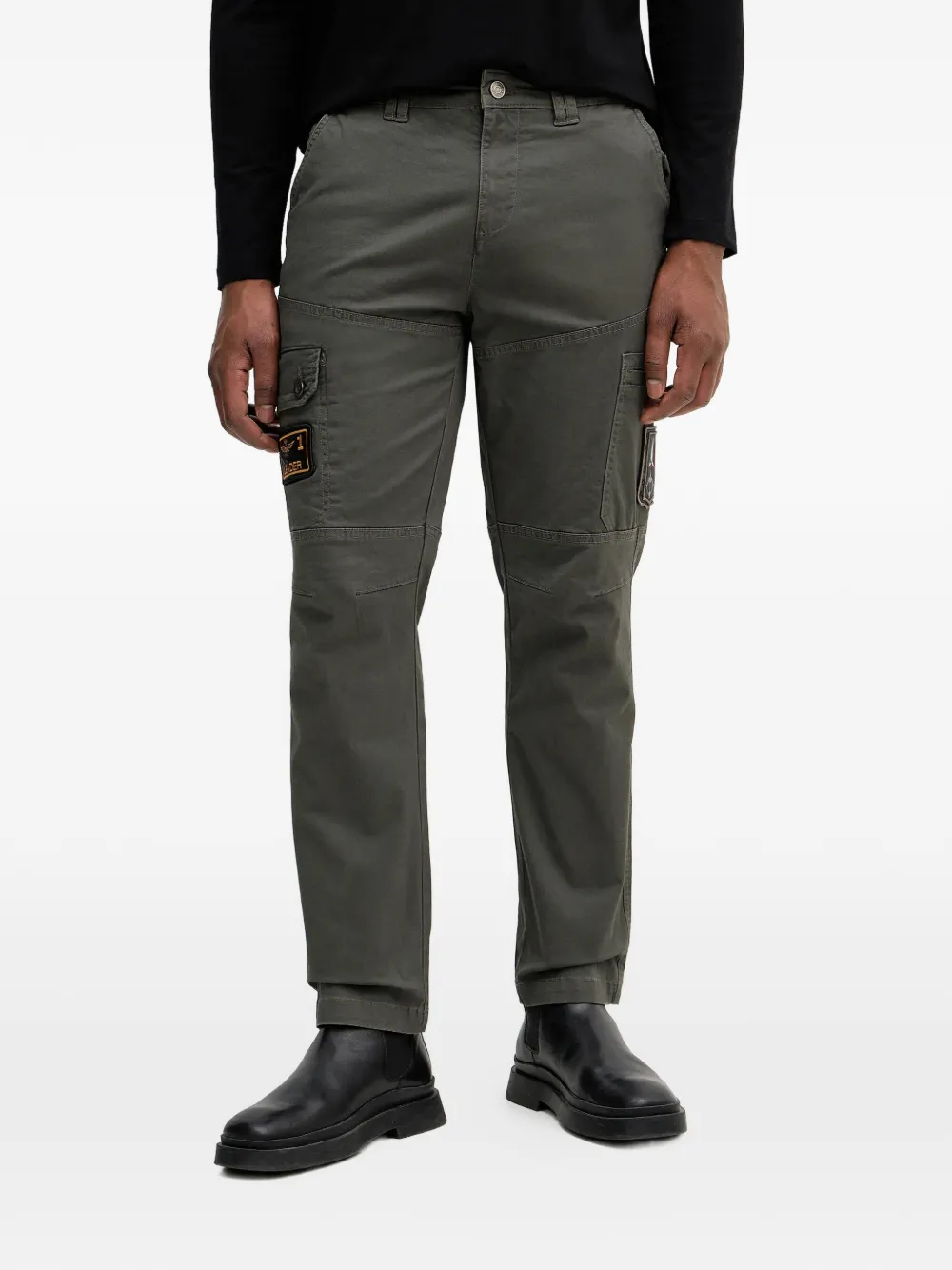 Aeronautica Militare patch-pocket trousers - Verde