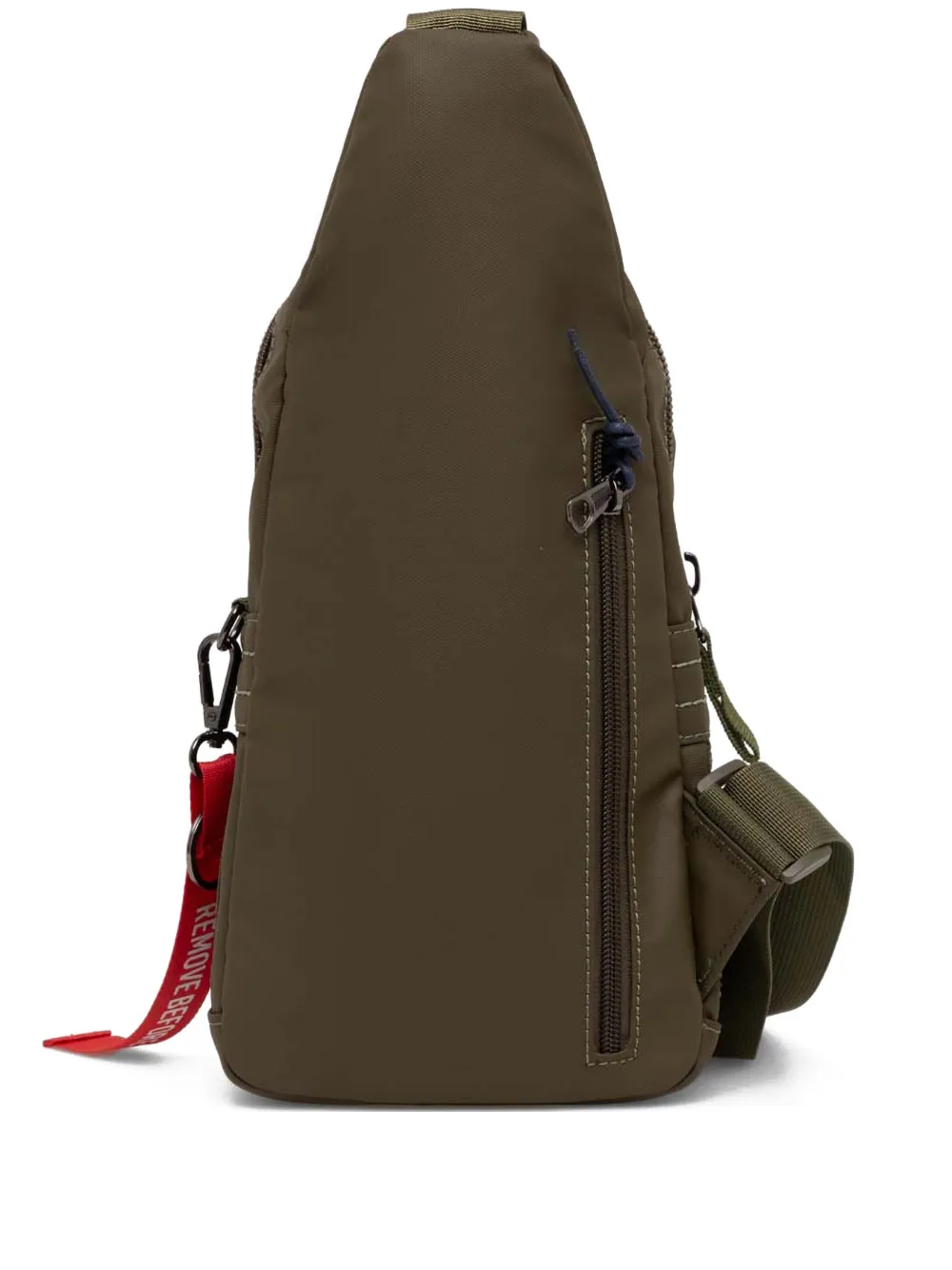 Aeronautica Militare logo-patch zip backpack - Verde