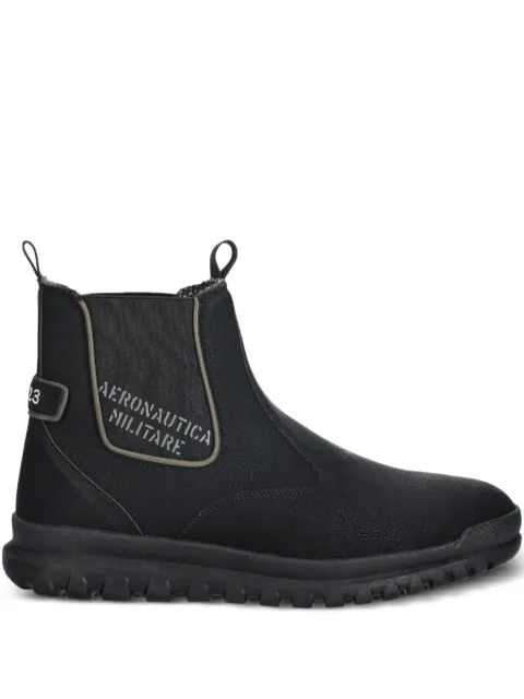 Aeronautica Militare logo-print pull-on chelsea boots