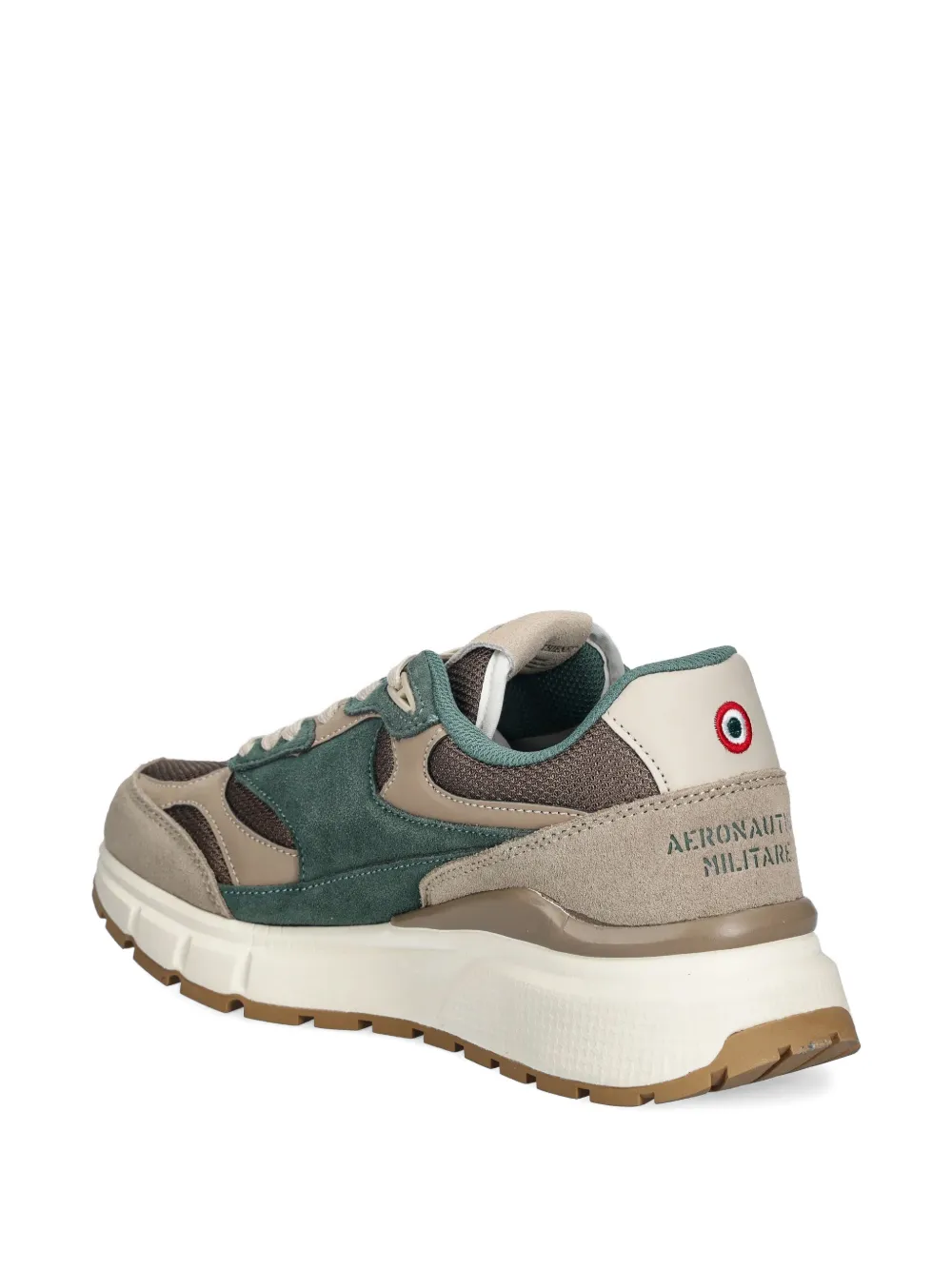 Aeronautica Militare Sneakers met ronde neus Beige