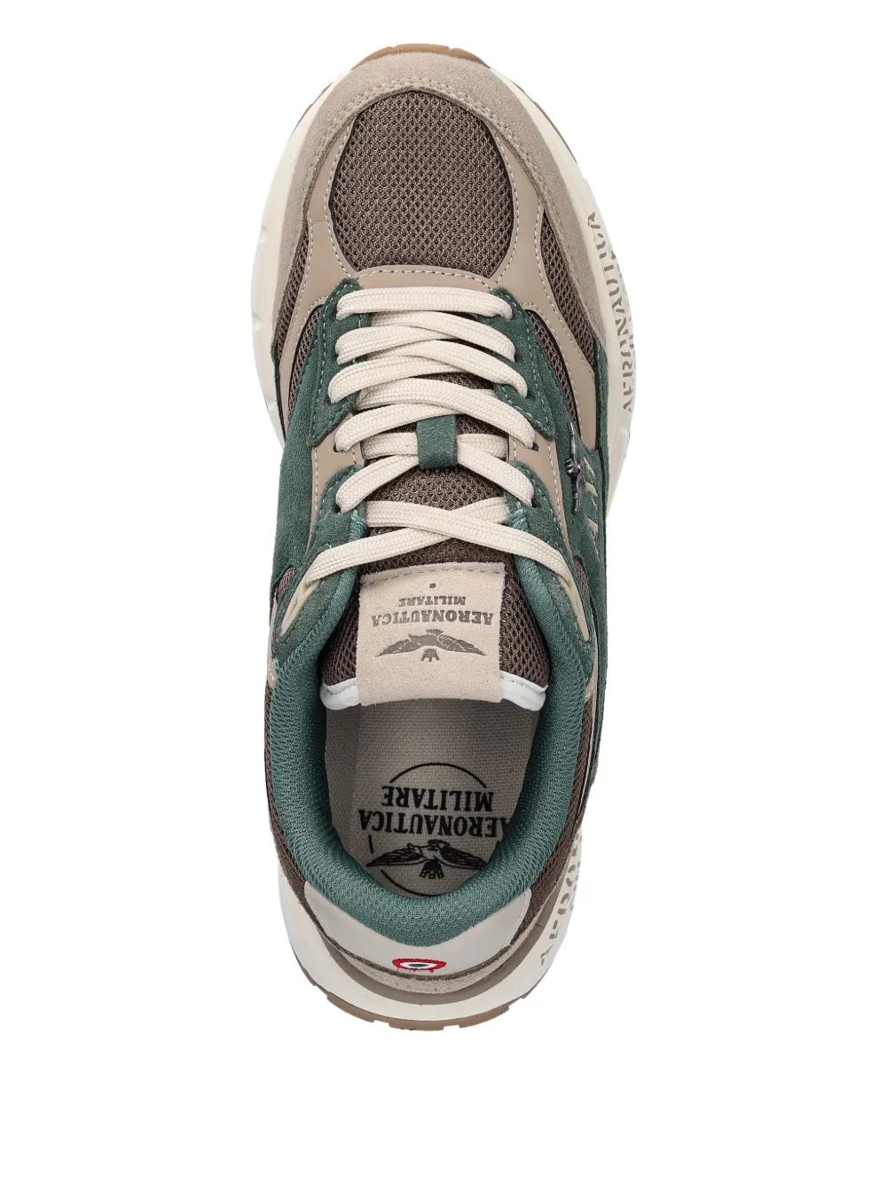 Aeronautica Militare Sneakers met ronde neus Beige