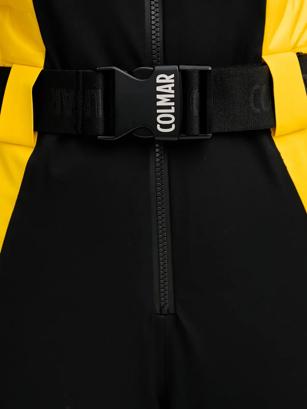 Faux-Fur Hooded Belted Ski Suit