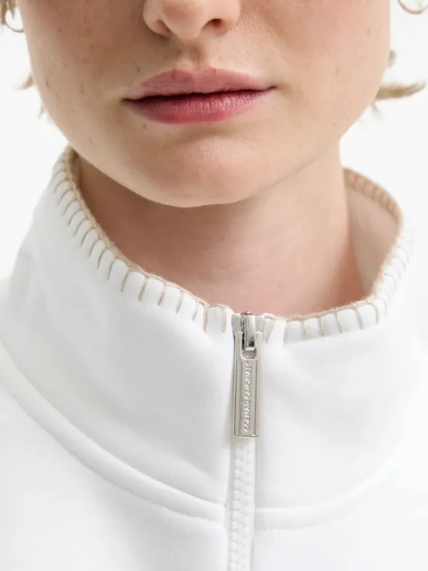Colmar half-zip Turtleneck Sweatshirt | White | FARFETCH ID
