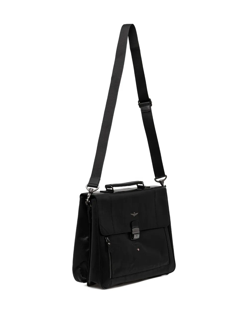 Aeronautica Militare Aktetas met gespsluiting - Zwart