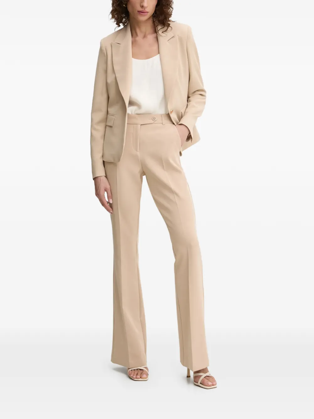FRACOMINA flared trousers - Beige