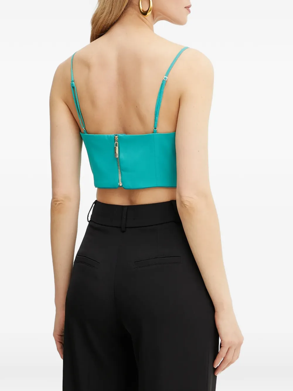 FRACOMINA Top met sweetheart hals Blauw
