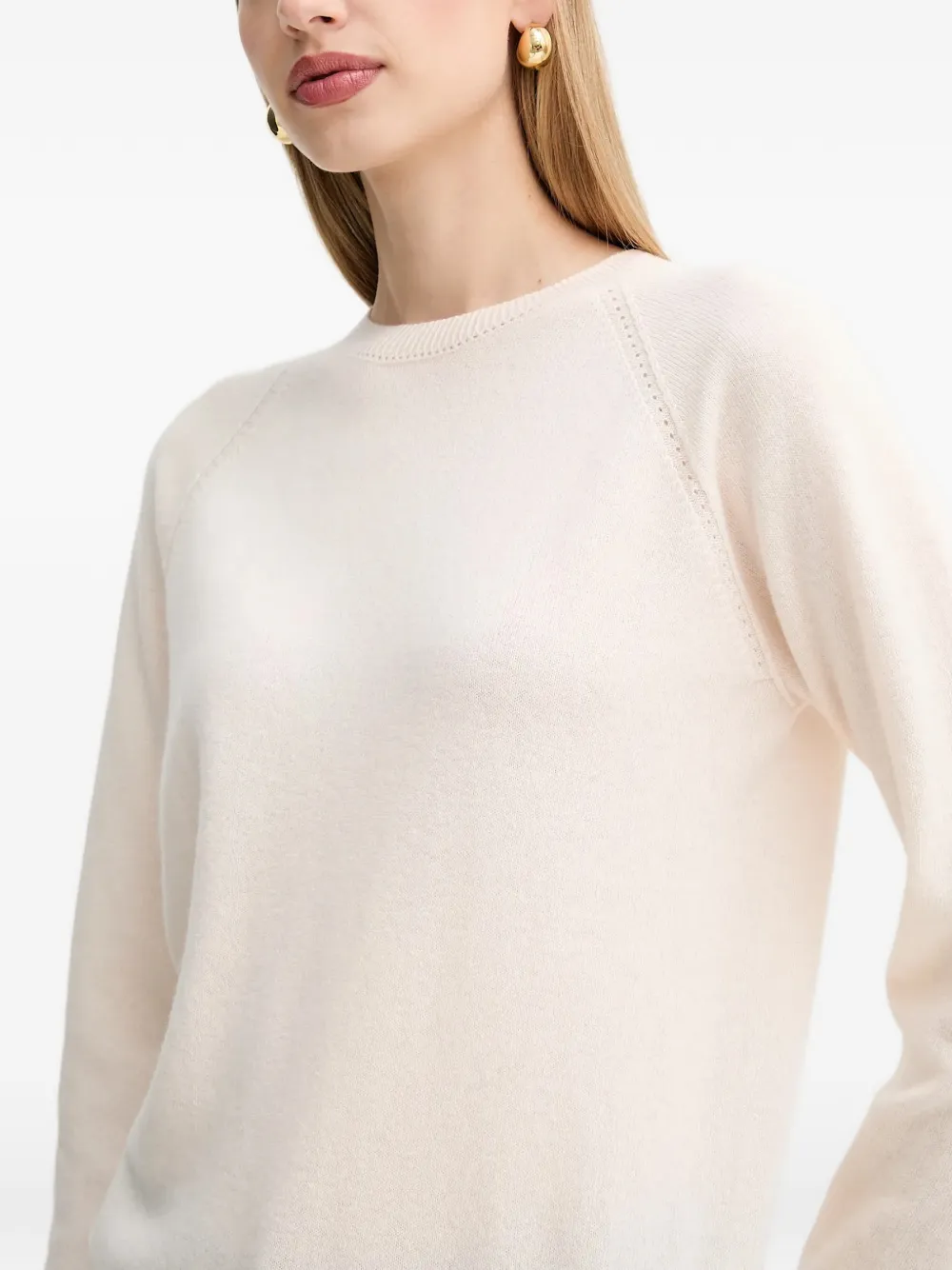 FRACOMINA Sweater met ronde hals Beige