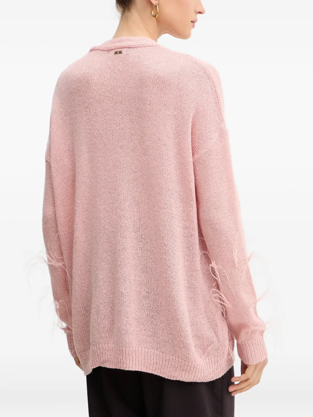  Fracomina Feather Button Knitwear - Pink 