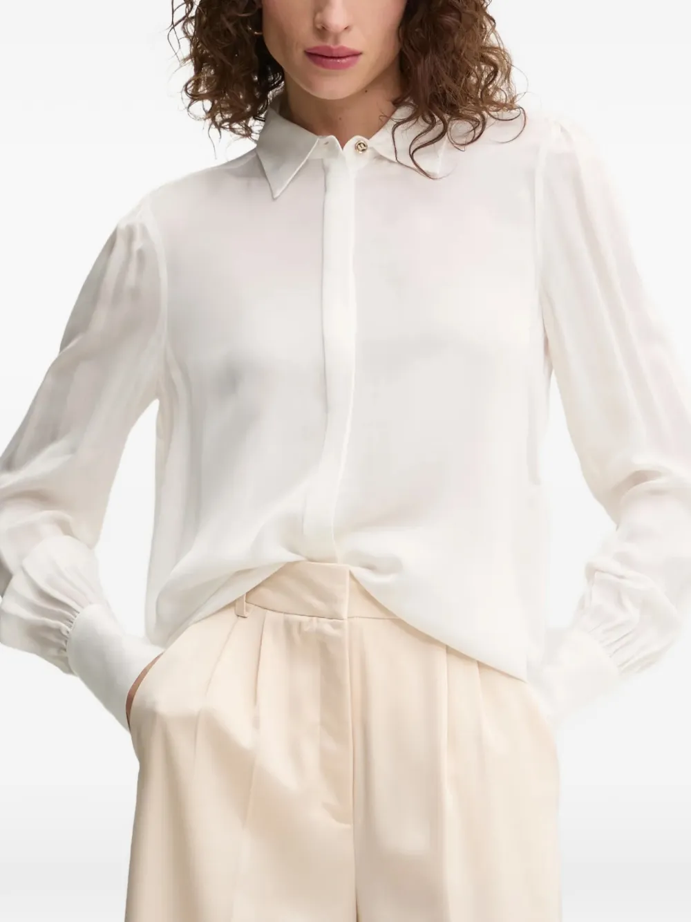 FRACOMINA Blusa a maniche lunghe - Bianco