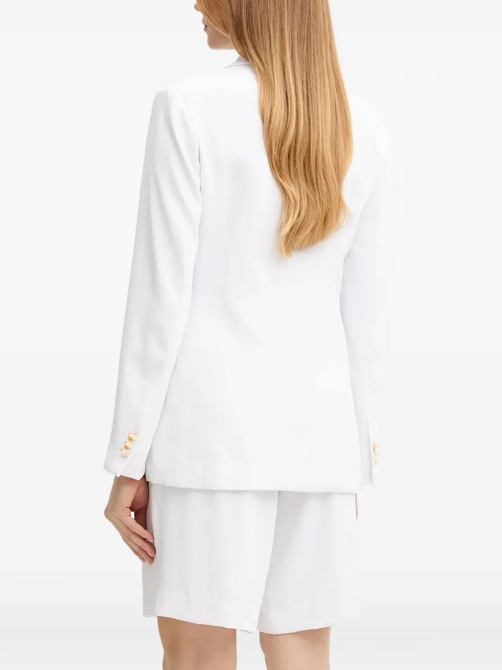 FRACOMINA Blazer met enkele rij knopen Wit