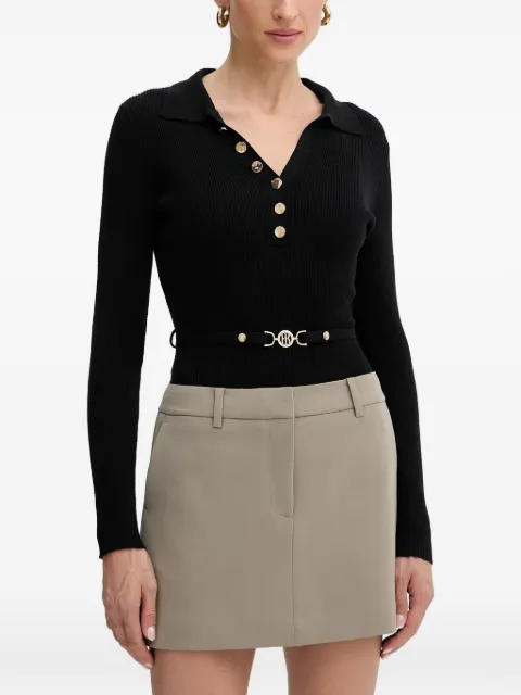 FRACOMINA button ribbed top