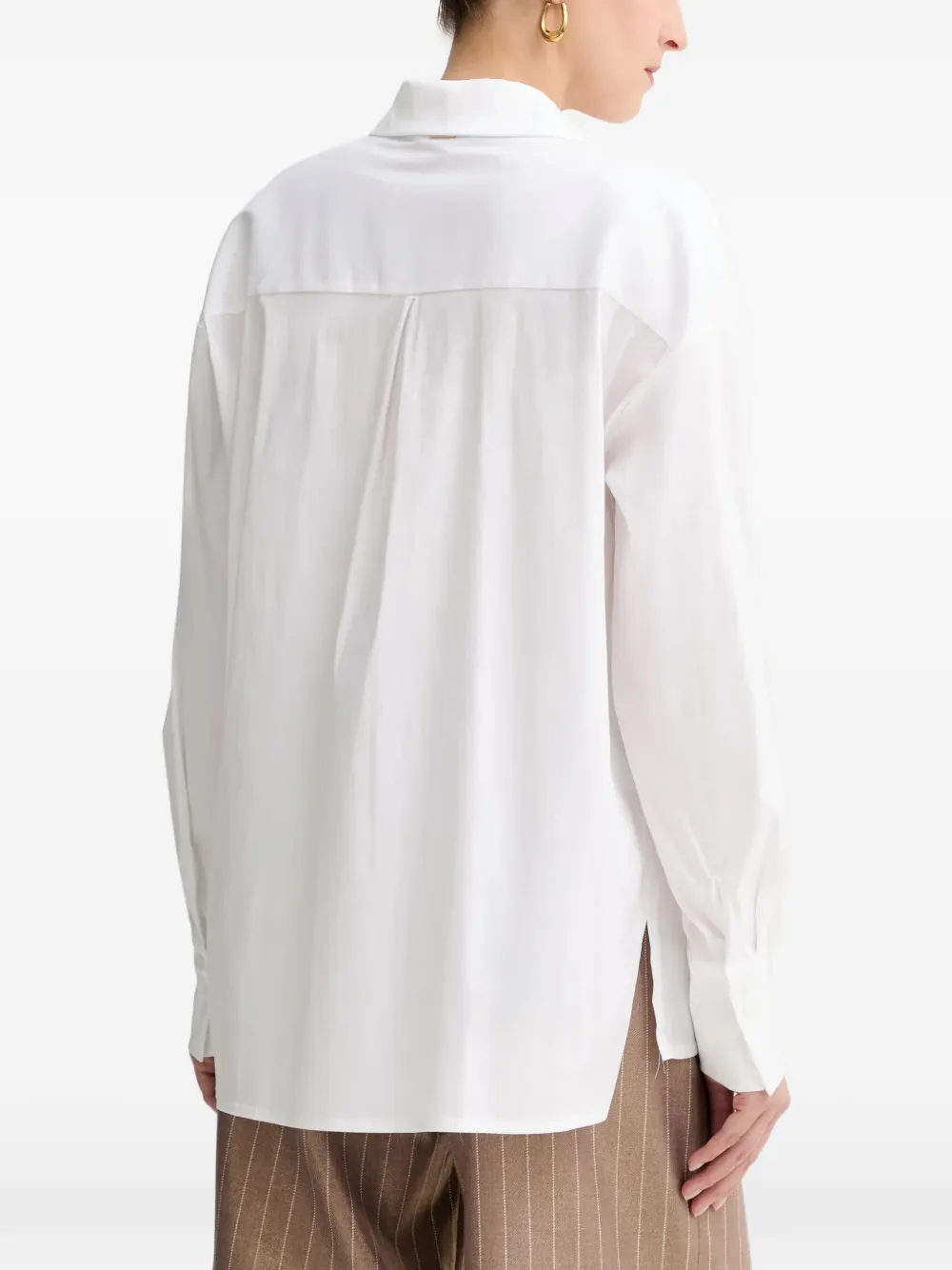  Fracomina Pocket Embellishment Shirt - White 