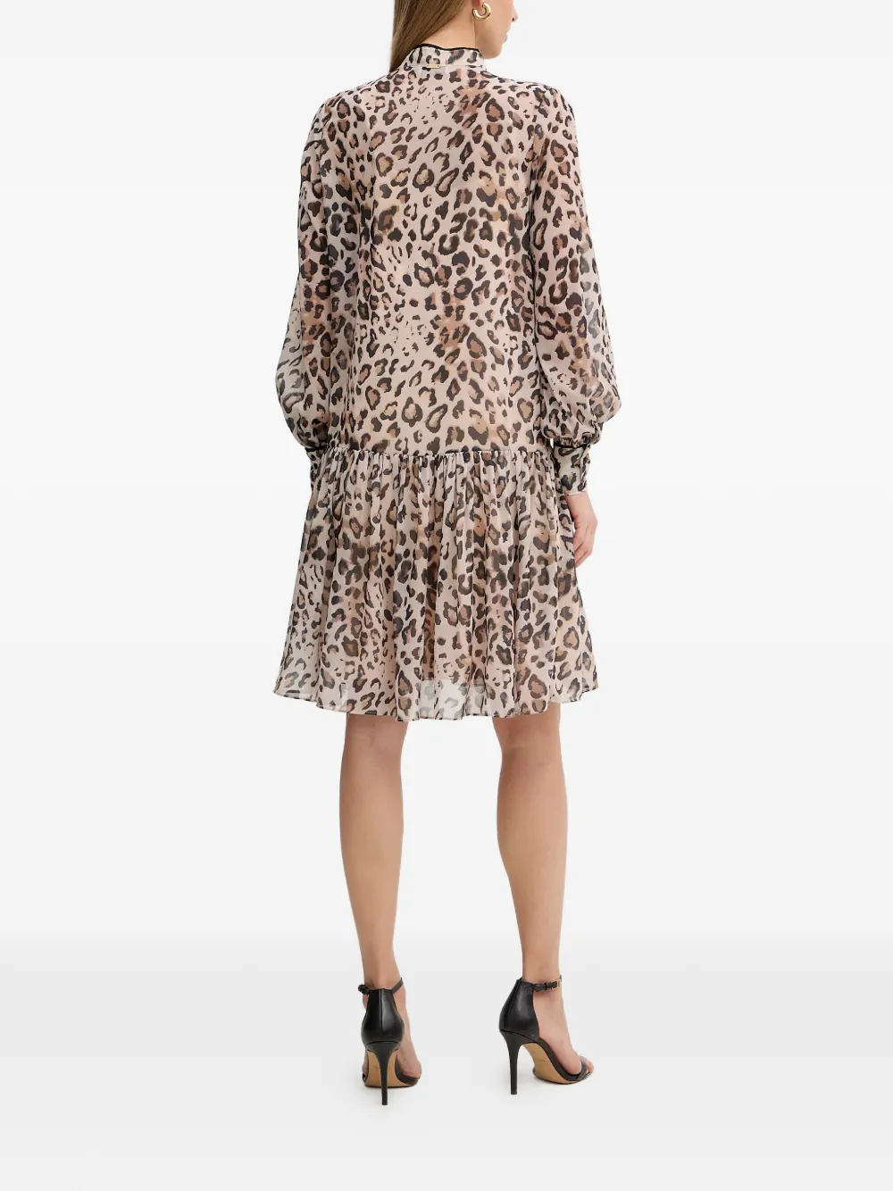  Fracomina Animal-print Mini Dress - Neutrals 