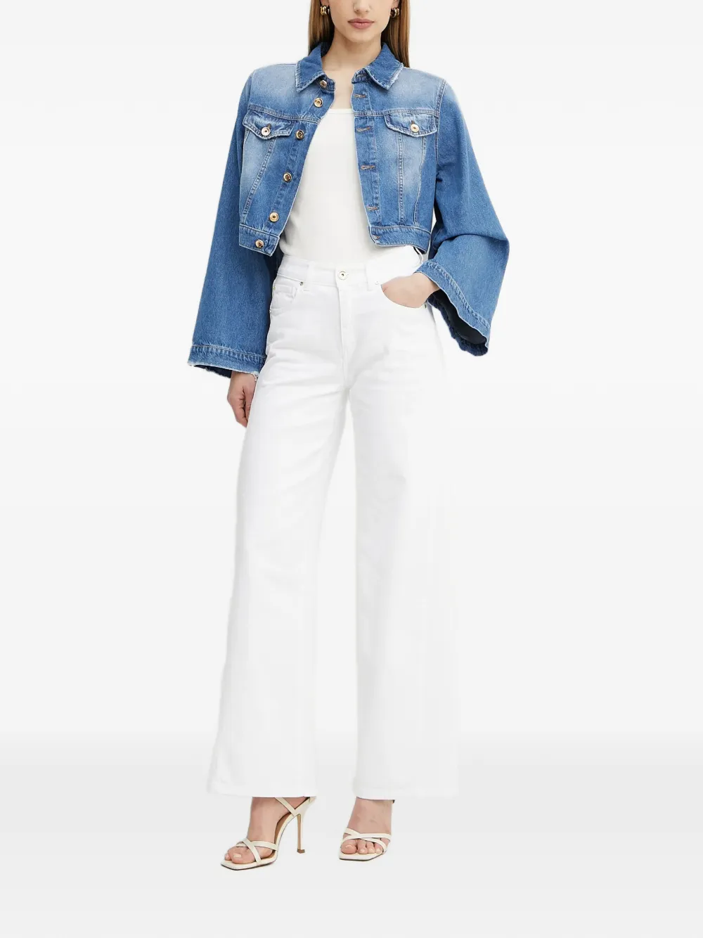 FRACOMINA button frayed jacket | Denim Jackets | Image 2