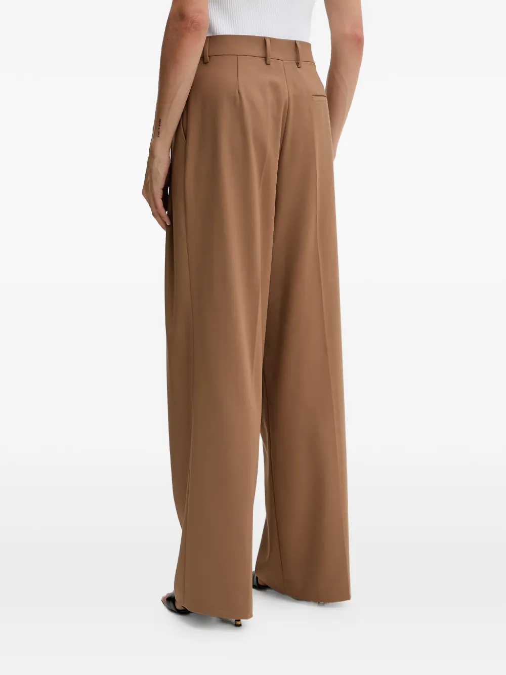  Fracomina Pleated Wide-leg Trousers - Brown 