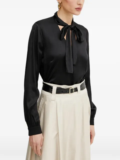 FRACOMINA pussy-bow long-sleeve top