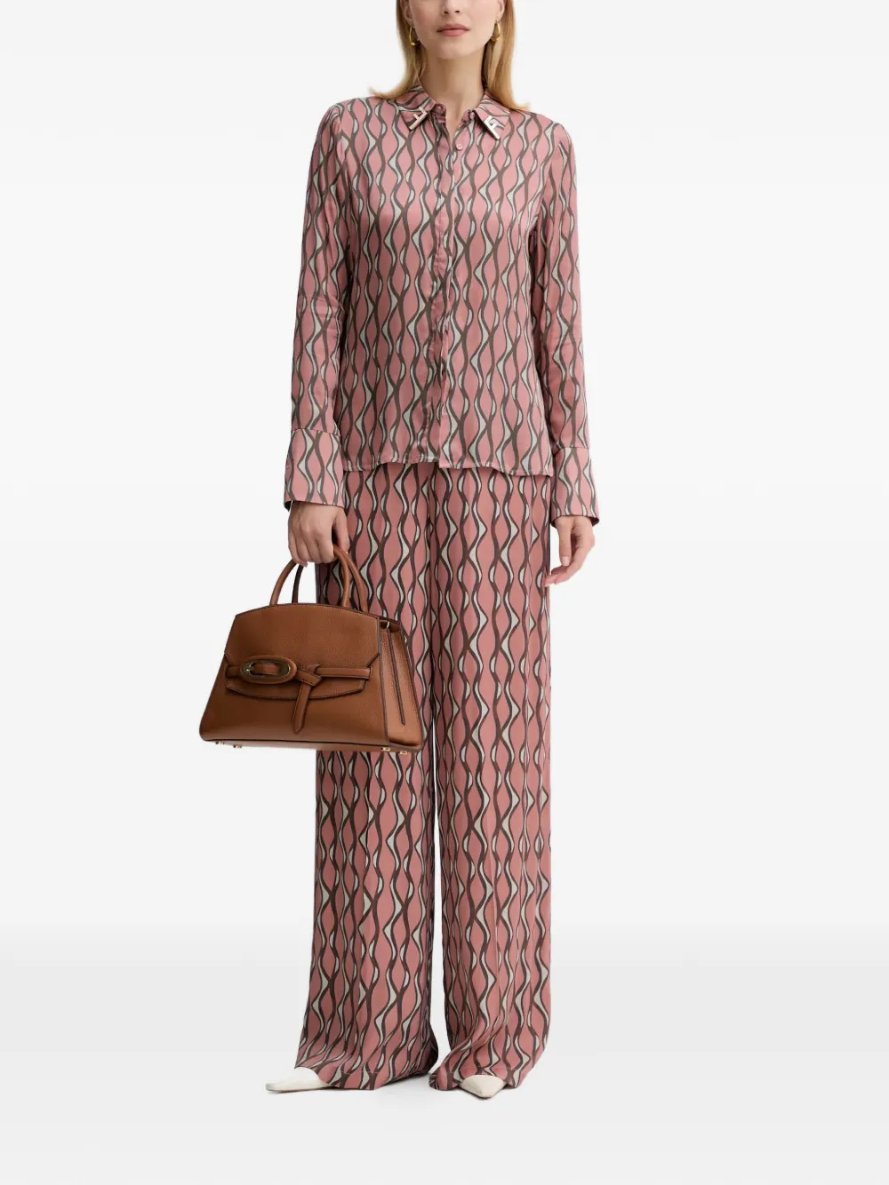  Fracomina Pattern Shirt - Pink 