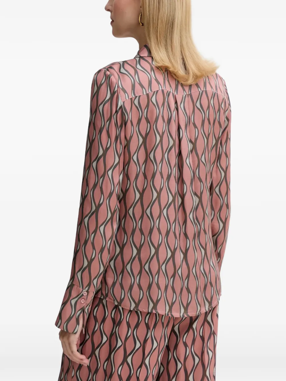  Fracomina Pattern Shirt - Pink 