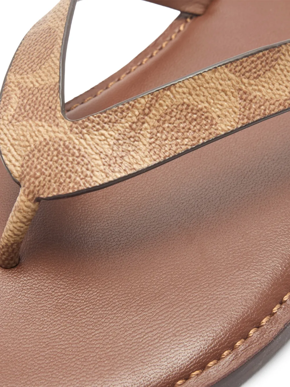 Coach Sandalen met monogramprint Bruin