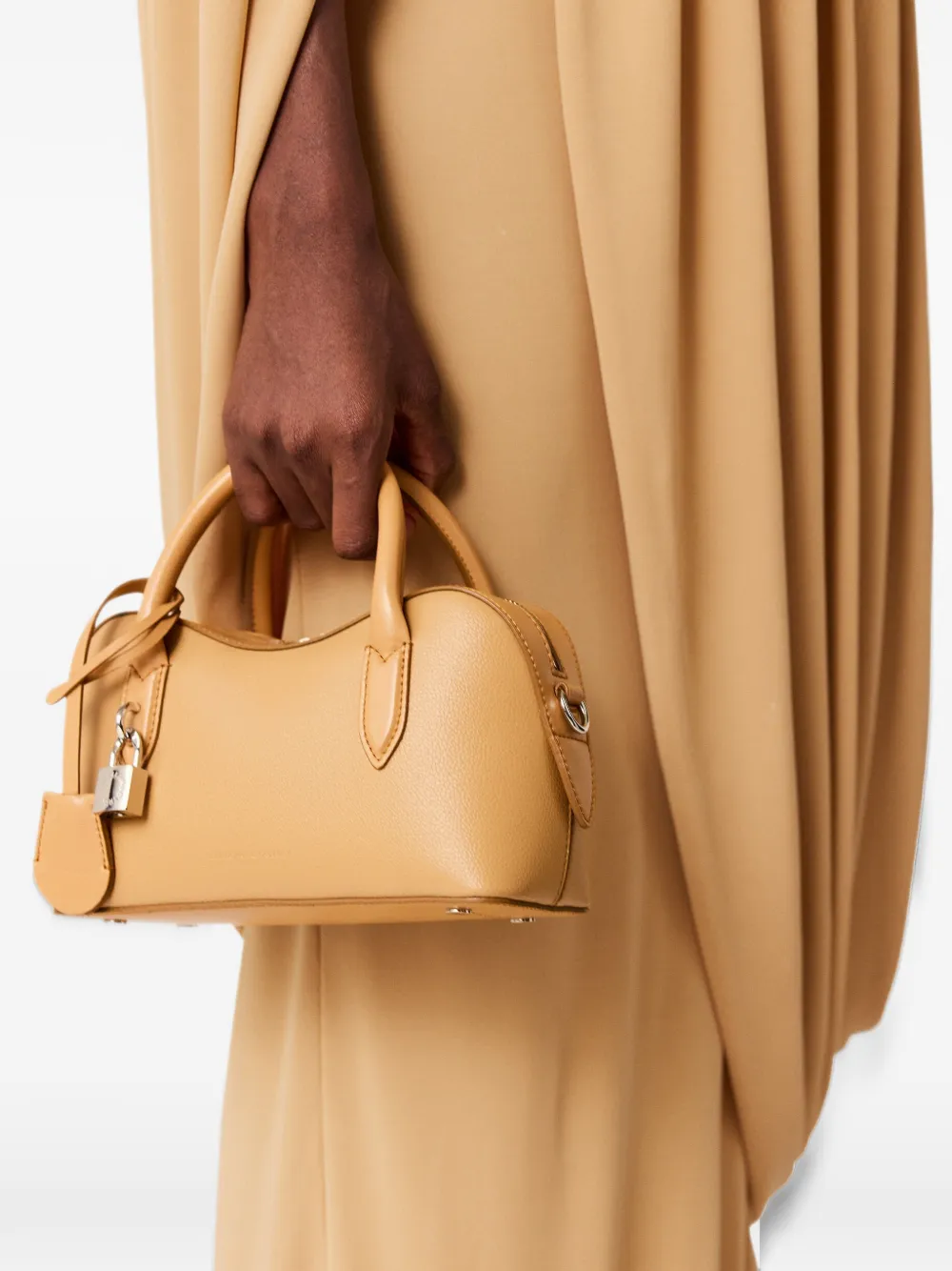 Stella McCartney Kleine Ryder shopper met hangslot Beige