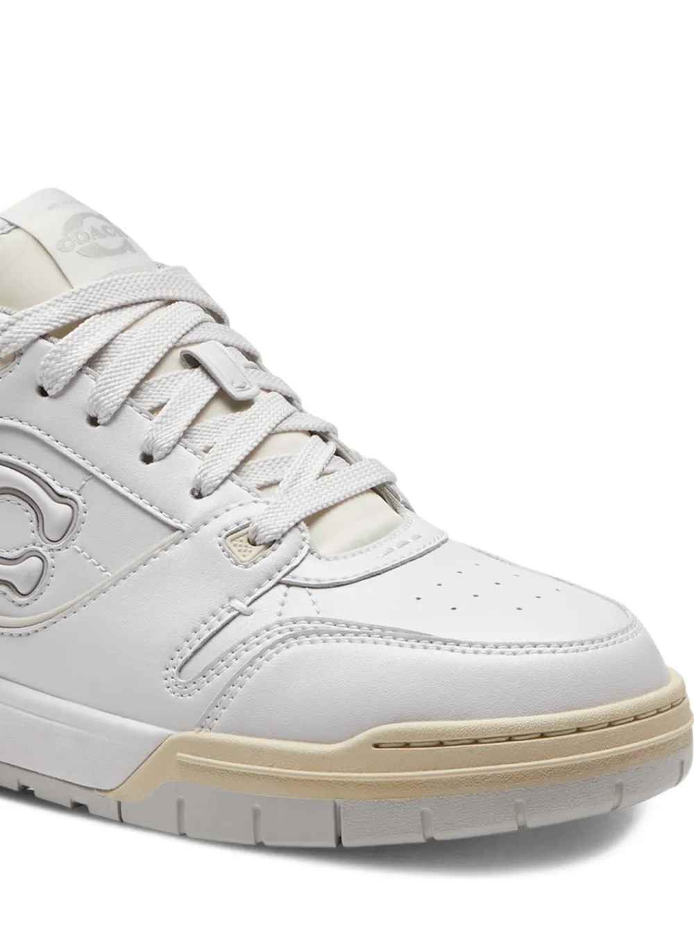 Coach Sneakers met logopatch Wit